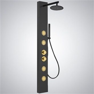 SHOWER PANEL BLACK